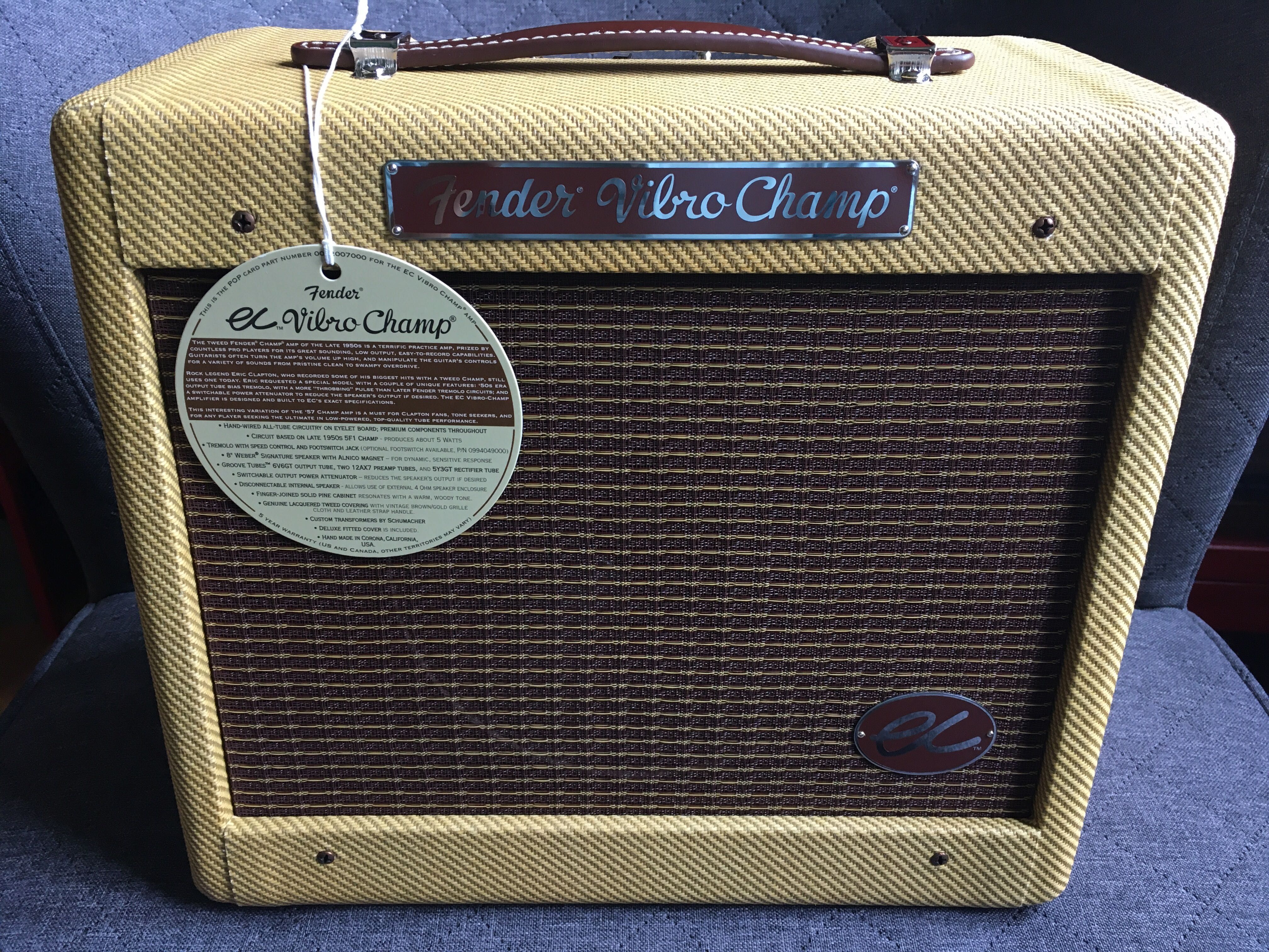 Fender/エリッククラプトン/Vibro Champ/ECシリーズ 5W Fender EC Vibro-Champ Eric Clapton Signature 5-Watt 1x8