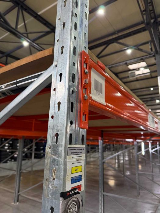 Стелажі палетні складські Б/В. Балки, Стійки, перемички. Рами.