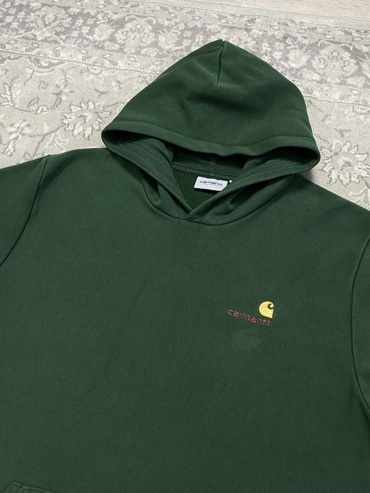 Carhartt Zielona Bluza z Kapturem Vintage Rozmiar XL L