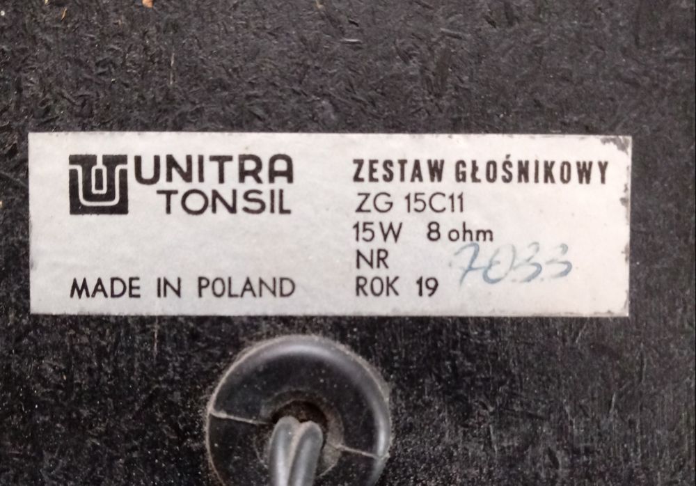 Kolumny ZG 15C Unitra Tonsil (po regeneracji)
