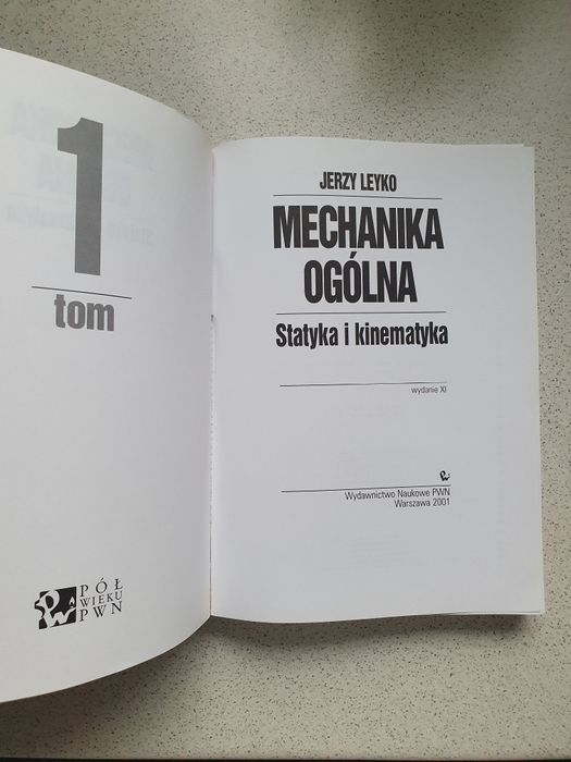 Mechanika ogólna Jerzy Leyko