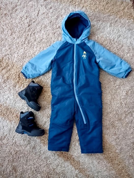 Зимова куртка на хлопчика 92 98 термо комбінезон зимові чобітки  худі