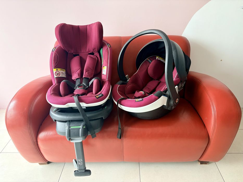 BeSafe 0–4 lata | 2 foteliki + baza ISOFIX + adaptery | komplet
