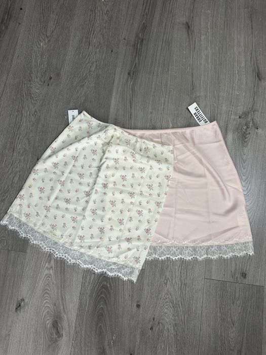 Шовкова спідниця Urban Outfitters з мереживом (нова з біркою), XS