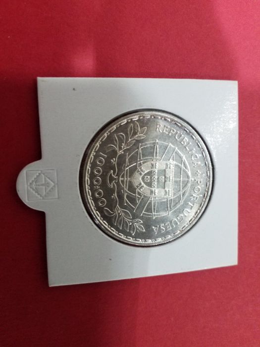 Moedas antigas portuguesas em prata.