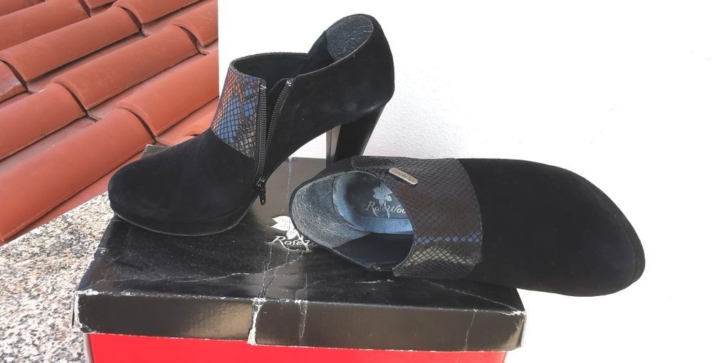 Botim senhora camurça