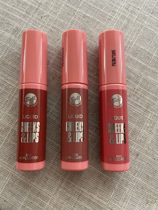 Bell liquid cheeks &lips , 3 szt . Nowe !