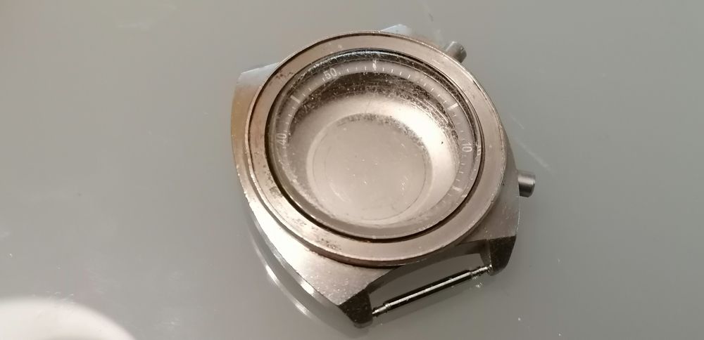 Caixa aço de cronógrafo