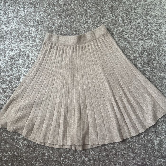 Спідниця вязана тепла плісе