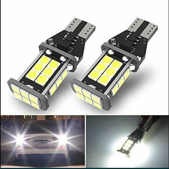 LED авто лампа W16W T15, W21W T20 и P27W T25