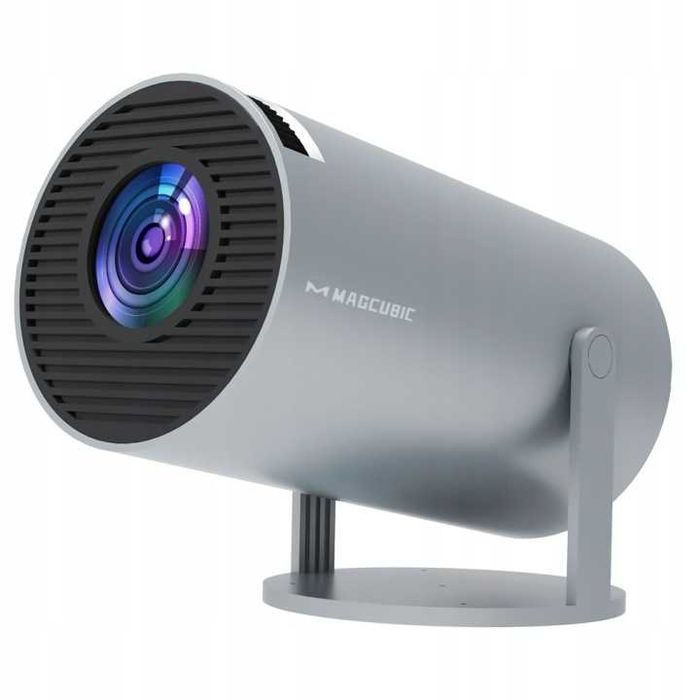 HY300 Mini Projektor 4K WiFi 6 BT52 Android 11 Smart Beamer TV SZARY