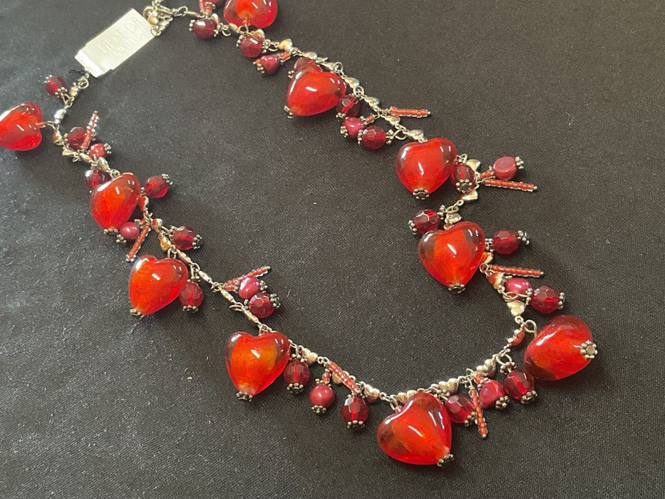 Colar tema corações 56 cm