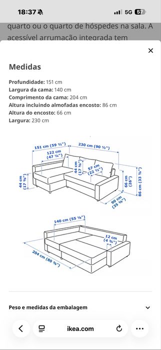 Sofá cinzento em bom estado