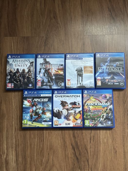 Gry PS4 Battlefield, Assasins’s Creed, Star Wars