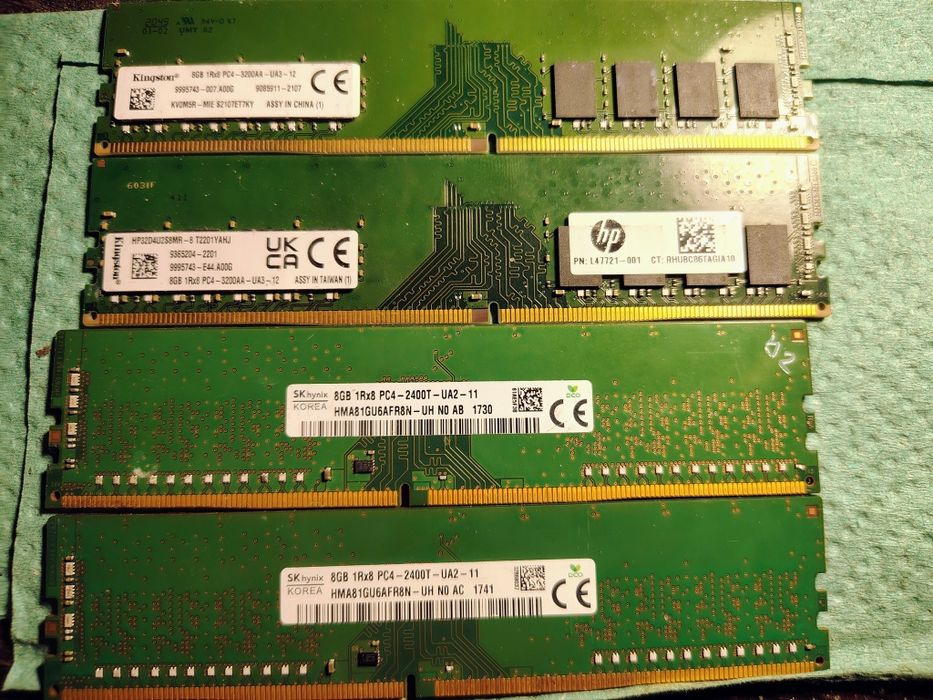 Оперативная память DDR4 DDR3 DIMM SoDIMM 16Gb 8Gb 4Gb