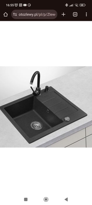 Zlewozmywak granitowy Lavello Decoro 1.0S – jednokomorowy z ociekaczem