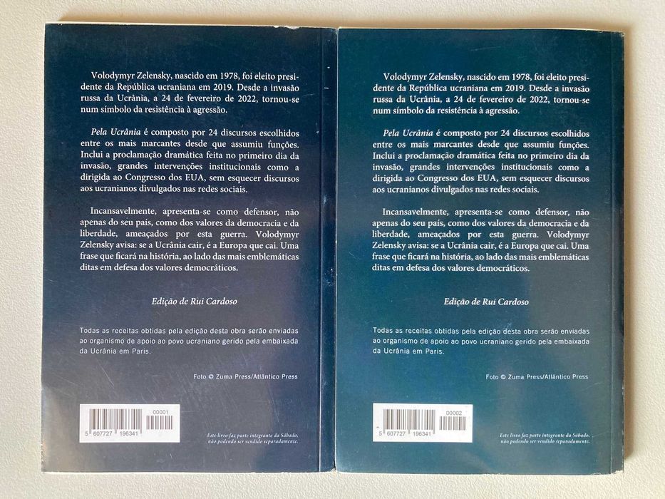Pela Ucrânia, de Volodymyr Zelensky - volumes 1 e 2