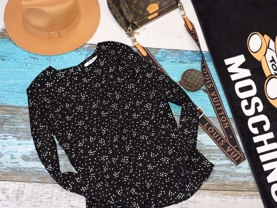 Na-kd Czarna bluzka wzory S