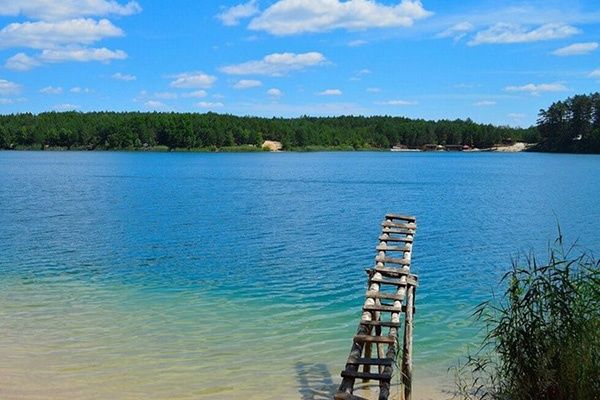 Участок у озера, в лесу. Олешня.Голубые озёра.