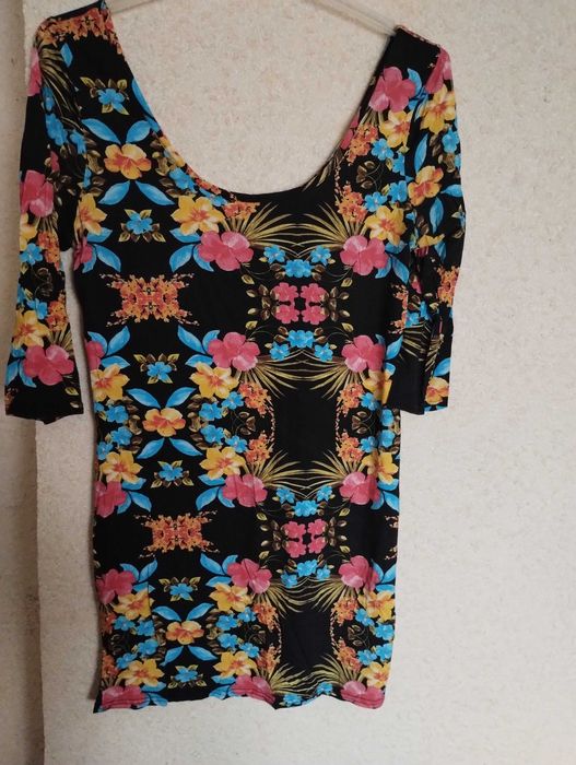 Tunika kwiaty bluzka xl