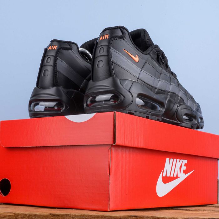 (1965) Чоловічі Кросівки Nike Air Max 95 чорні (41-46) найк найки