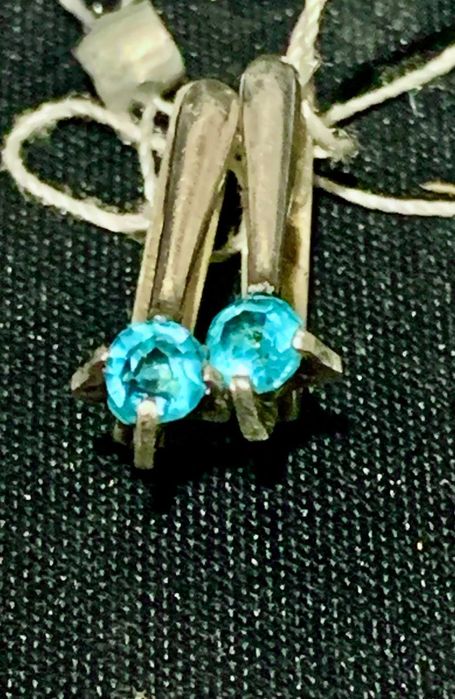 Серьги 925, Україна, топазы