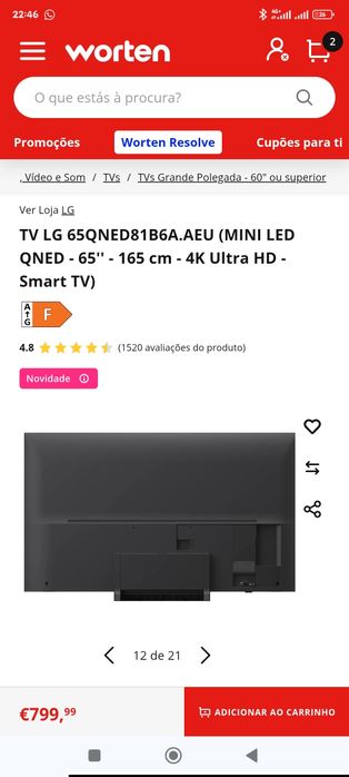 Vendo TV LG completamente nova com garantia.