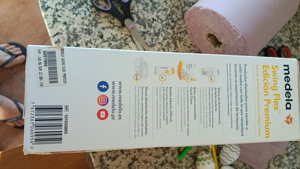 Bomba de tirar leite medela elétrica