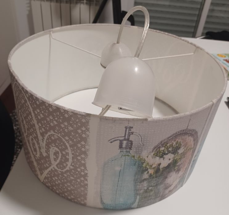 Lamp Shade & Lamp Cord - Romantic Motifs - Leroy Merlin