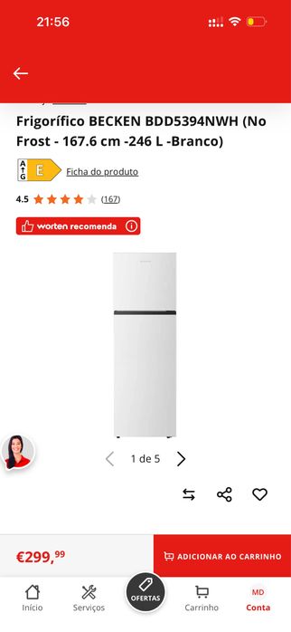 Frigorifico Becken branco