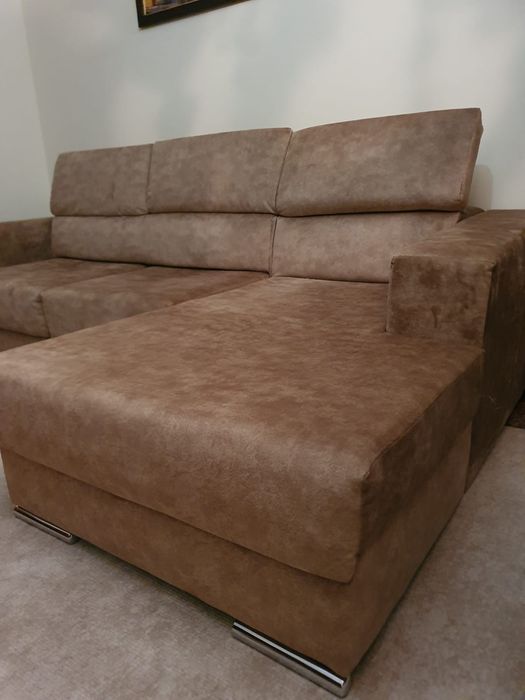 Sofá de canto extensível
