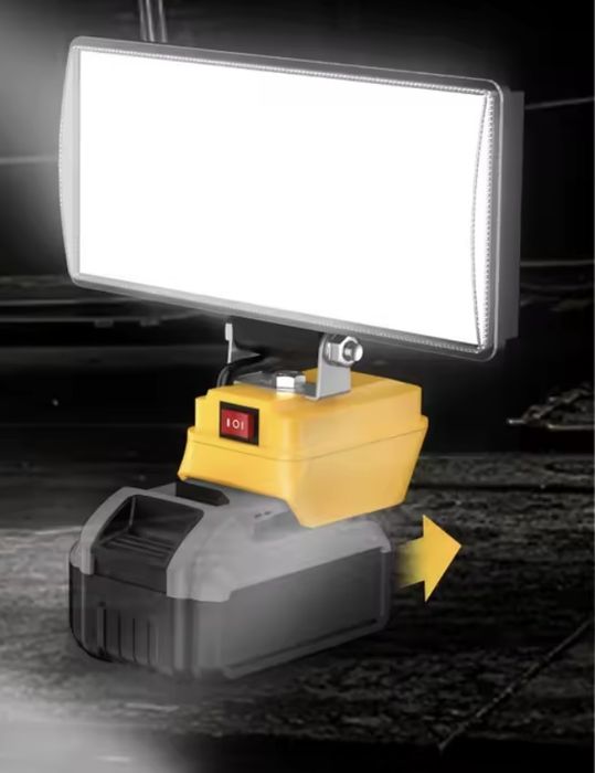 Бездротовий світлодіодний робочий ліхтар павербанк лампа на dewalt нов