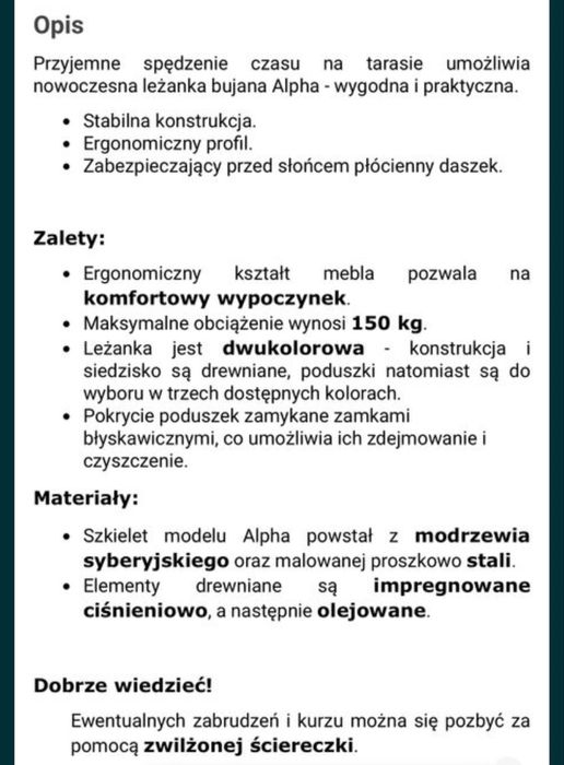Sprzedam hustawkę ogrodową