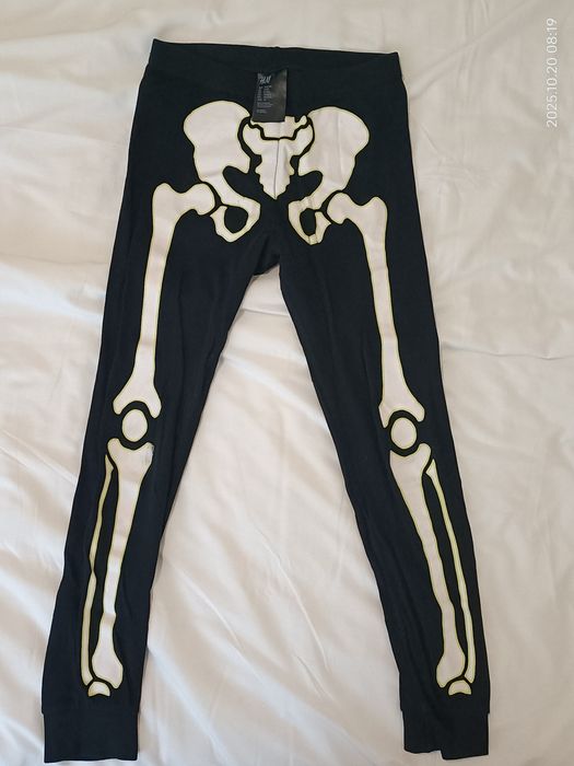 Fato/pijama esqueleto Halloween