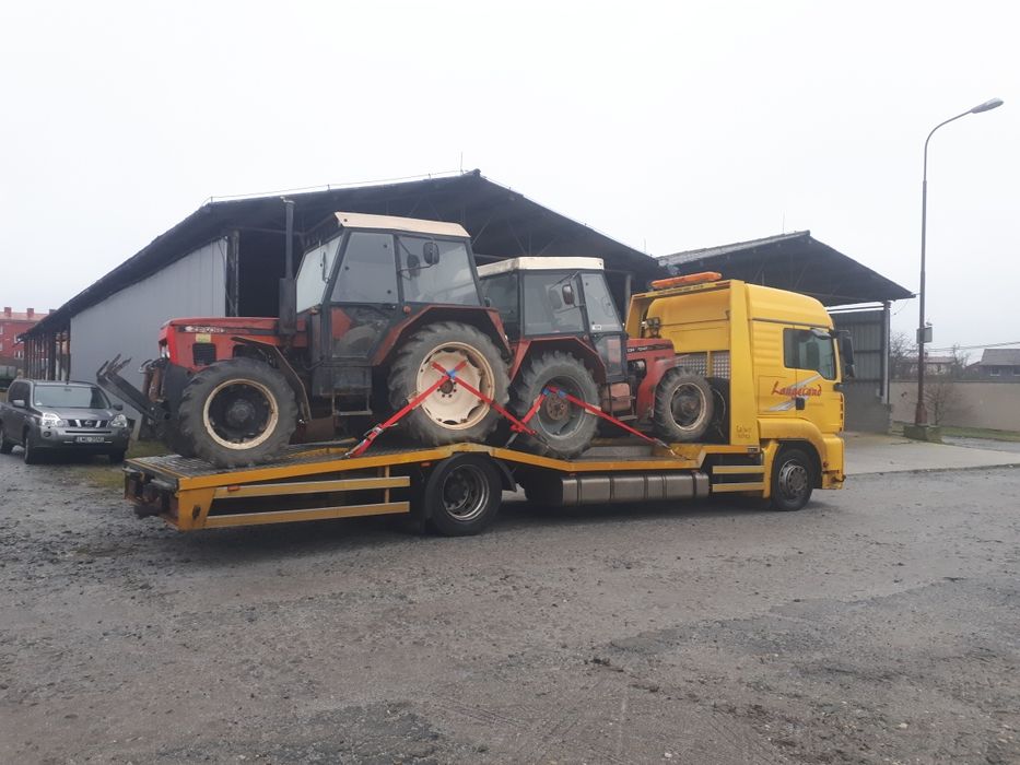 pomoc drogowa transport maszyn rolniczych laweta