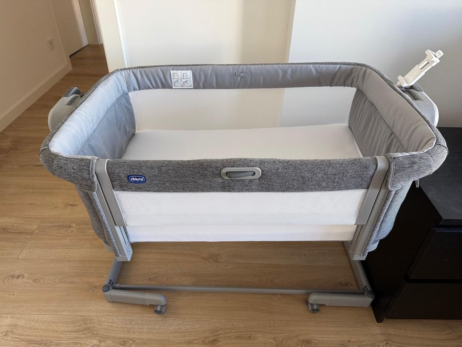 Berço Chicco Next2ME MAGIC EVO cinzento COMO NOVO