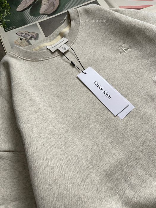 новий оригінальний жіночий світшот calvin klein jeans оверсайз фліс M