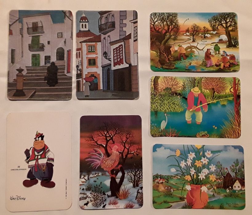 Calendários de bolso, vários anos, tema: bonecos