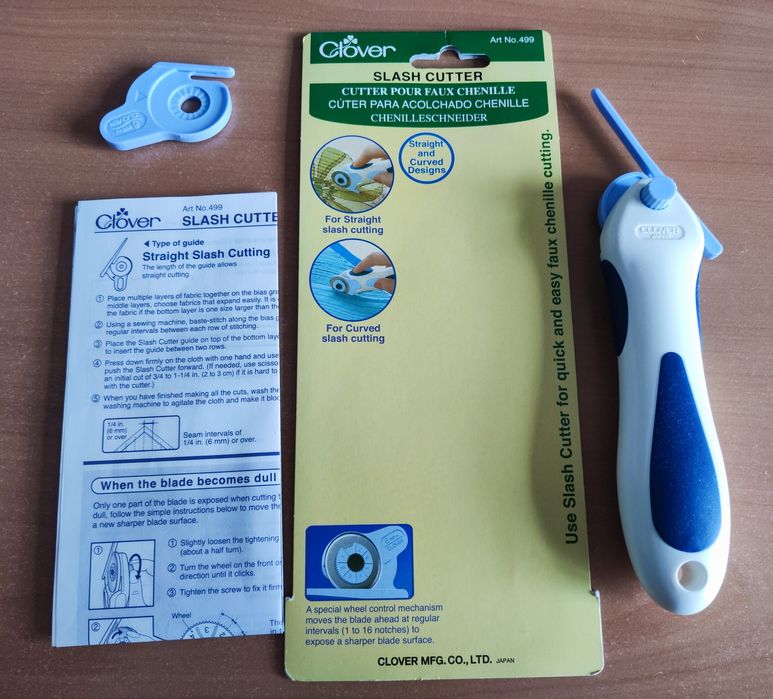 Продам розкрійний ніж для рукоділля  Clover №28 з насадками для синелі