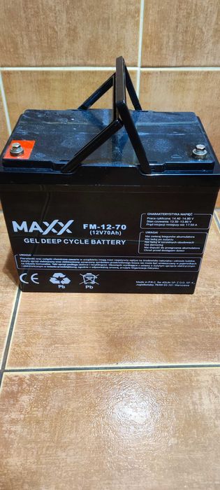 Akumulator żelowy AGM 12V 70Ah gel deep cycle battery MAXX FM1270