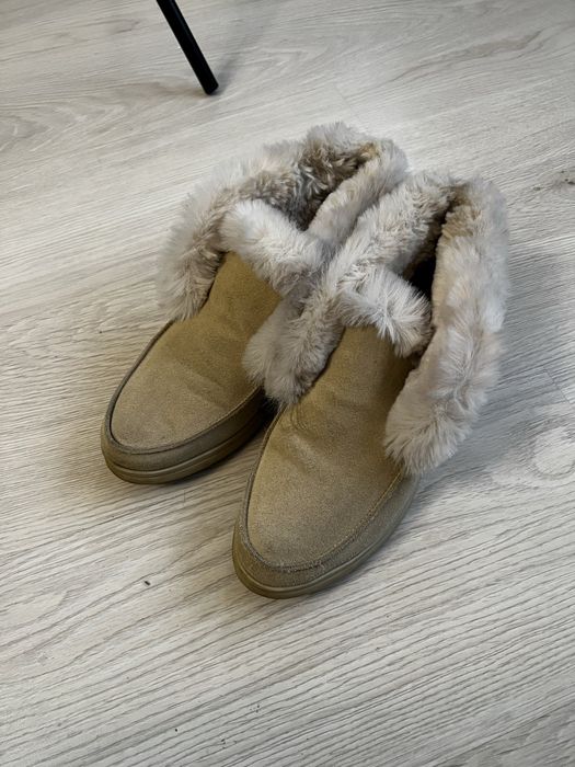 Зимові лофери замшеві