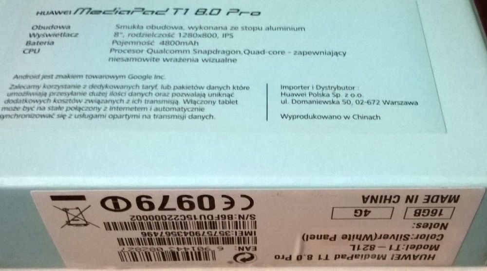 Huawei MediaPad T1 8,0 Pro