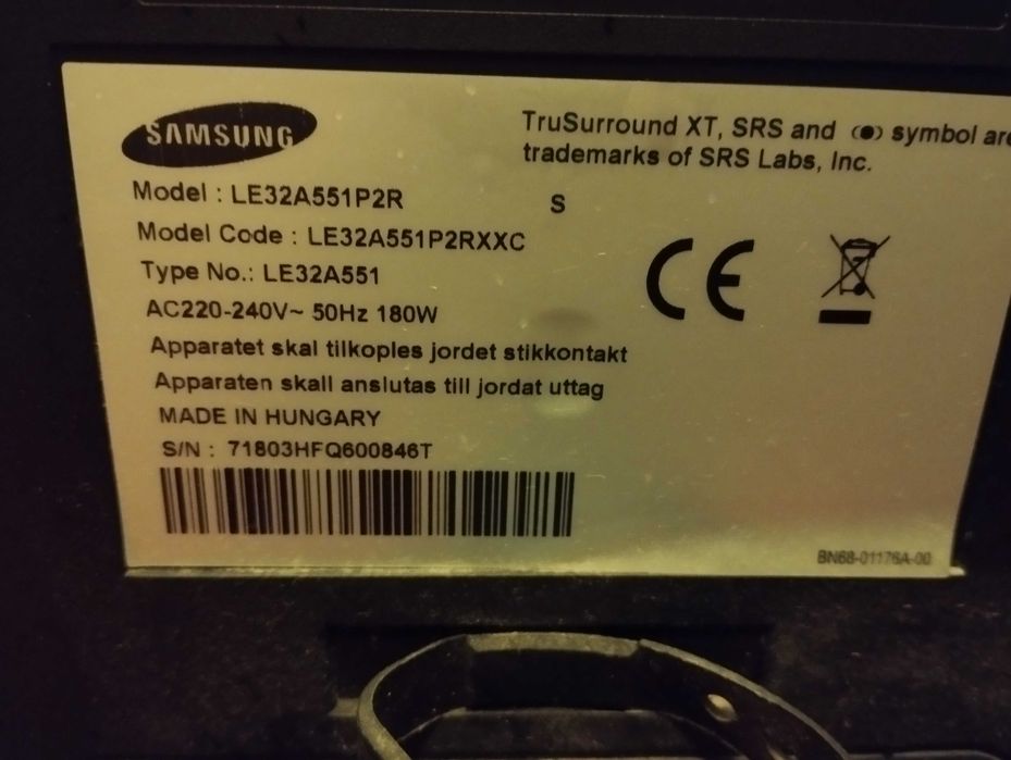 Samsung Le32a551