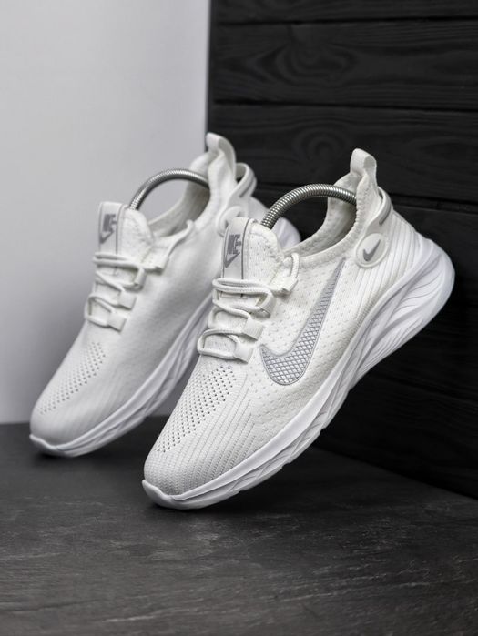 Кросівки Кроссовки Nike Мужские White Grey Серый Белый Сірий Білий Кросовки демісезон