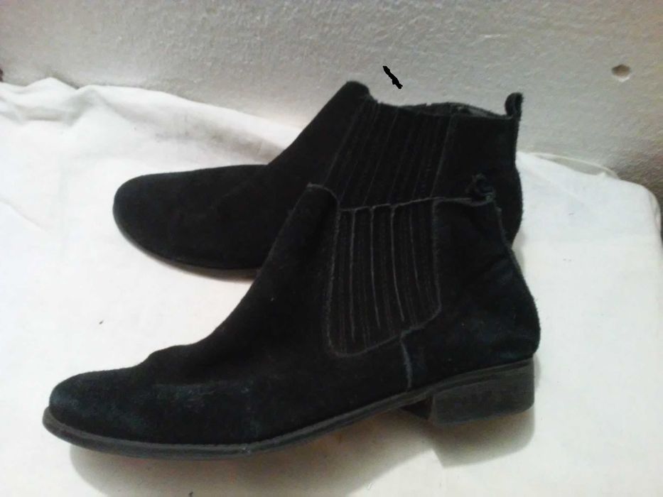buty botki/ sztyblety SKÓRA zamszowa! wkładka 26cm