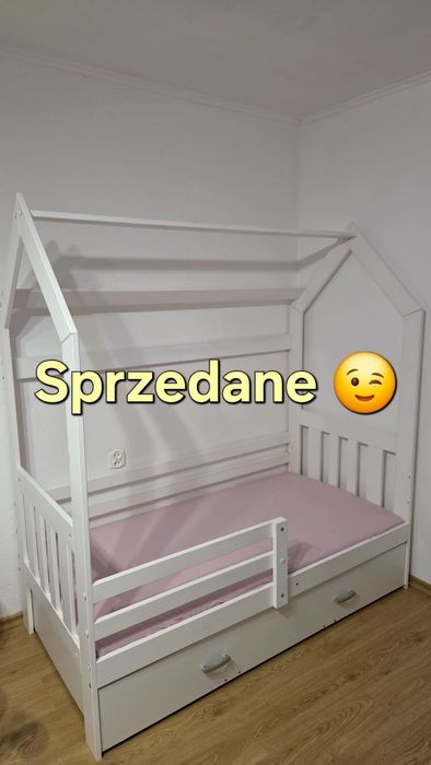 Łóżko dla dziecka stylowe domek