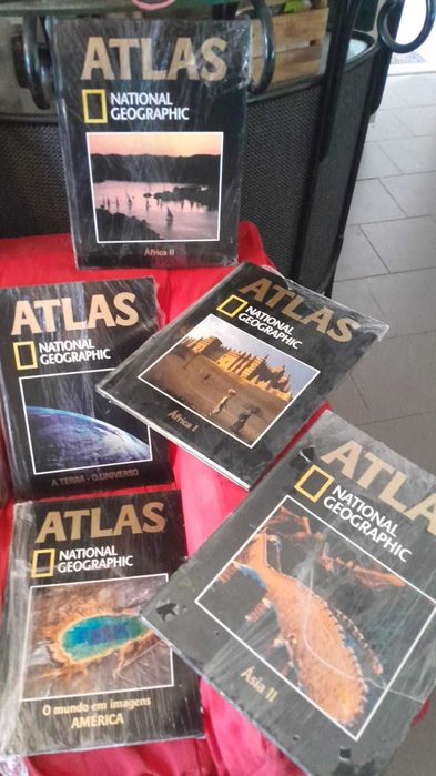 Coleção Atlas National Geographic — 18 Volumes NOVOS! -