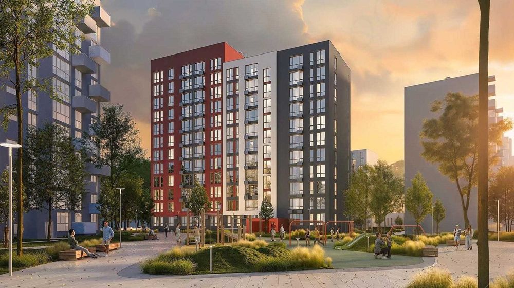 Квартира 45,27 м² з кухнею-вітальнею у ЖК Evening