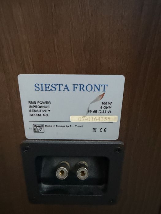 Głośniki Tonsil Siesta Front