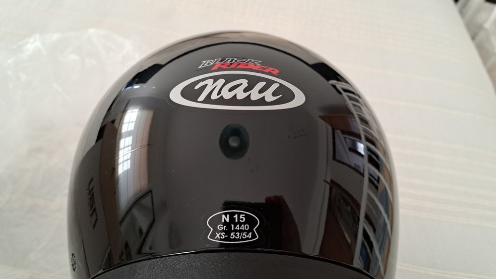 Capacete Nau xs Black Rider (novo)